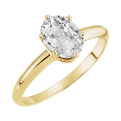 Diamond Solitaire Engagement Ring 4 ct G/VS1 – 14K Yellow Gold
