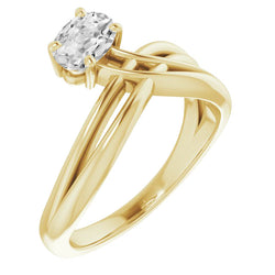 Split Shank Diamond Solitaire Engagement Ring 2 ct – 14K Yellow