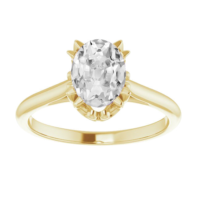 Brilliant Diamond Solitaire Ring 4-ct 14K Yellow Gold – main view