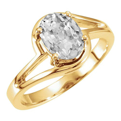 Luxury Brilliant Diamond Solitaire Engagement Ring – 5 ct 14K