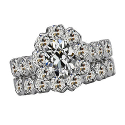 Exquisite 3-ct Diamond Halo Engagement Ring