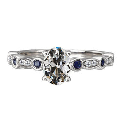 14K White Gold Anniversary Ring with Fine Diamond – 3 ct