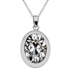 Luxurious Drop Pendant with Antique Cushion Diamond – 4.50 ct