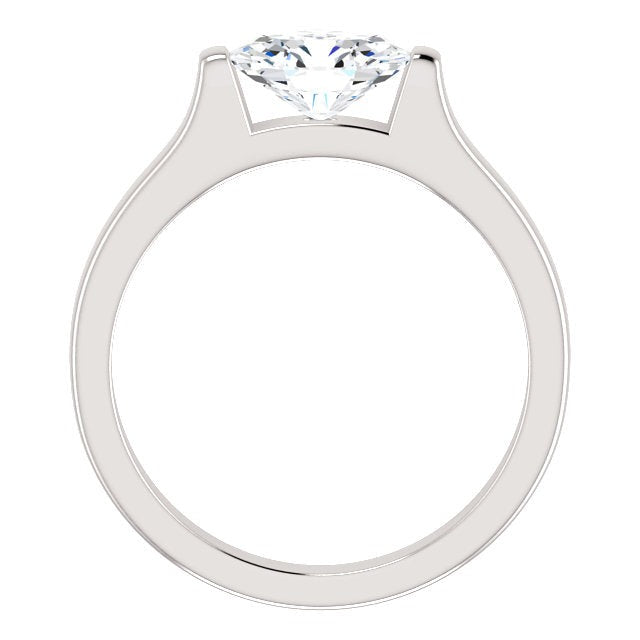 Oval Solitaire Real Diamond Engagement Ring 4 Carats White Gold - Solitaire Ring-harrychadent.ca