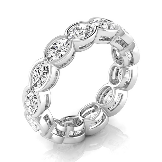 Fine Diamond Eternity Band 4.29-ct 14K White Gold – main view
