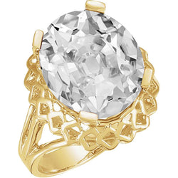 Solitaire Engagement Ring 14K Yellow Gold – Brilliant Diamond