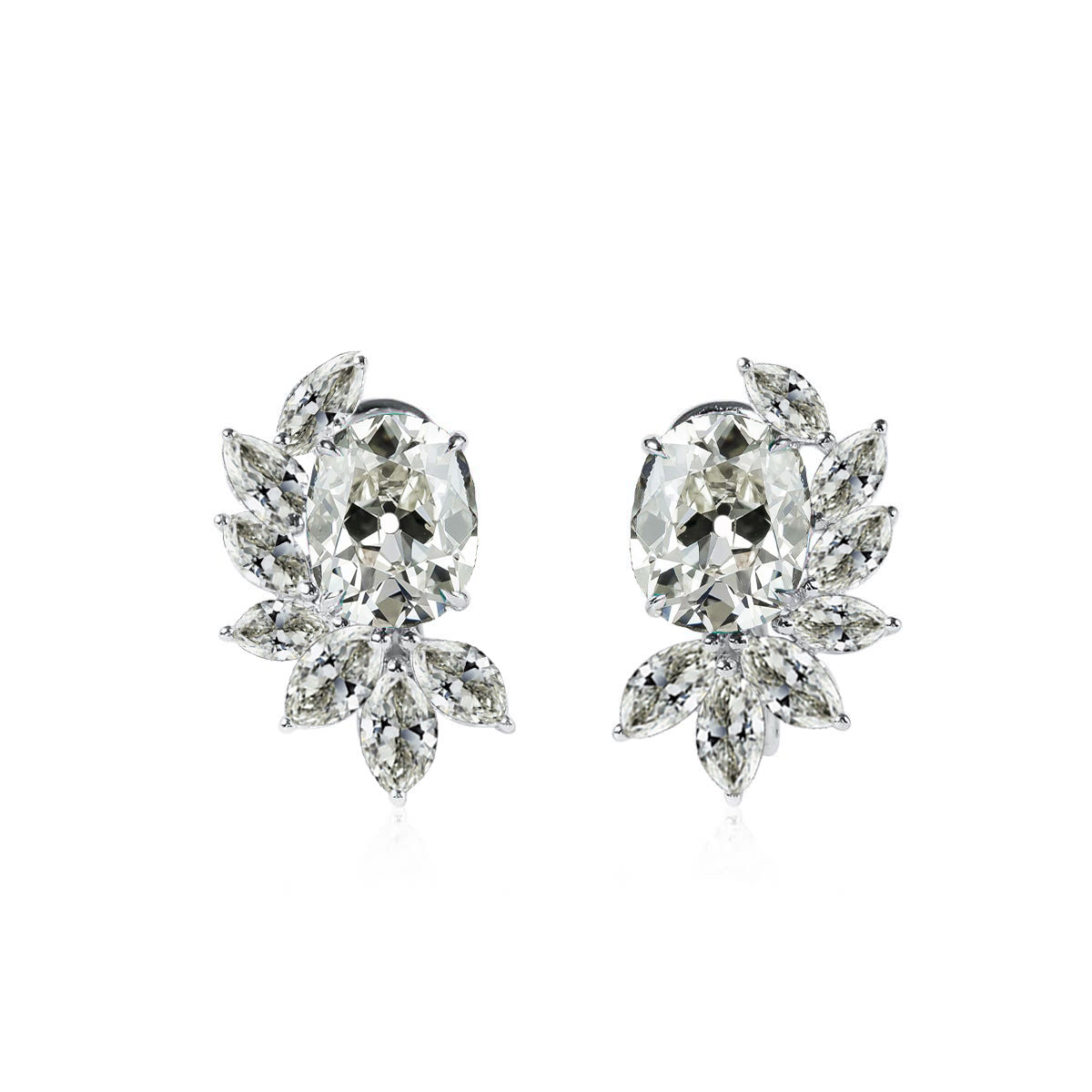 Diamond Stud Earrings 1.50-ct 14 Karat White Gold – main view