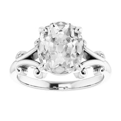Artisan Fine Diamond Solitaire Ring 5 ct – 14K White Gold |