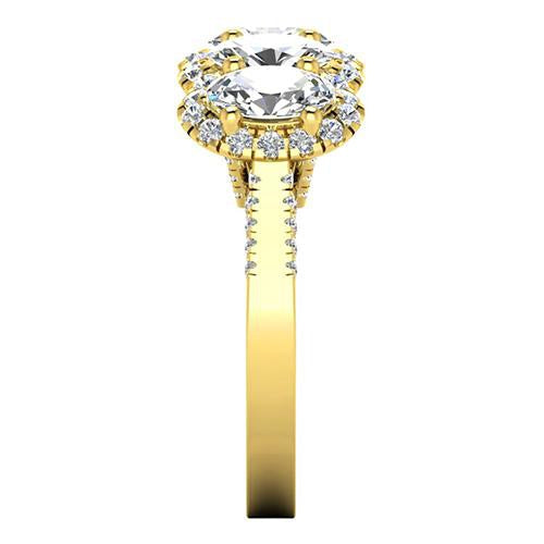 Dazzling Brilliant Diamond Anniversary Ring 0.75 ct – side view
