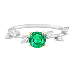Sparkling GIA-Certified Emerald Precious Stone Ring – 2 ct