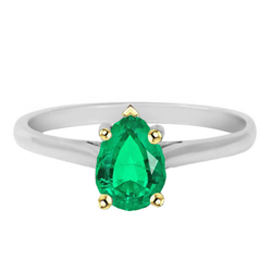 Fine Colored Stone Ring with GIA Certified Emerald – 2 ct