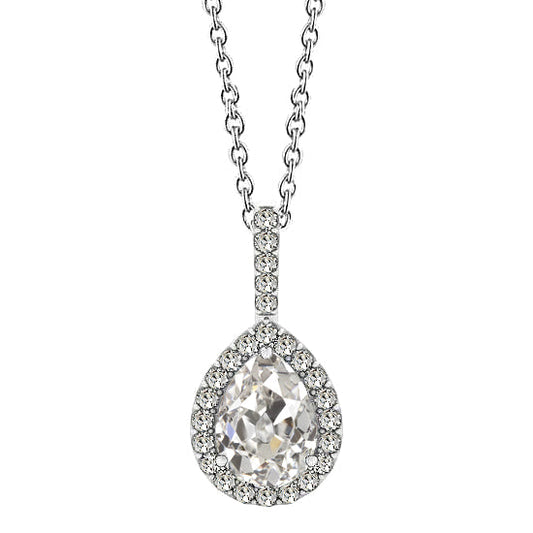 Elegant Fine Diamond Halo 1 ct – main view