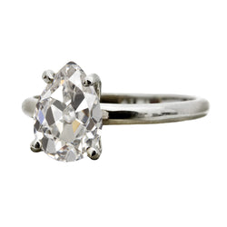 Genuine Fine Diamond Solitaire Engagement Ring 3 ct – 14 Karat