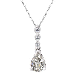Handcrafted Pendant Necklace – Brilliant Diamond 2 ct from