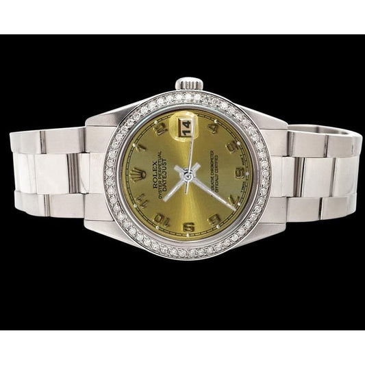 Arabic Dial Ss Oyster Bracelet Rolex Datejust