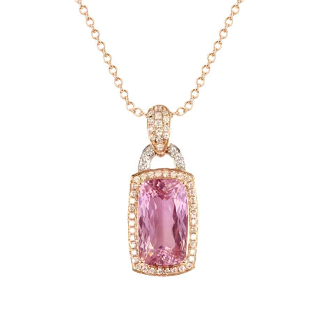 Pink Kunzite Necklace For Women