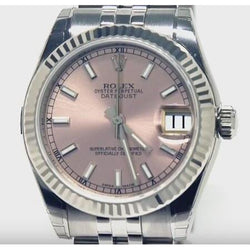 Pinkstick Dial Rolex Datejust 31 Mm Watch Jubilee Bracelet Midsize