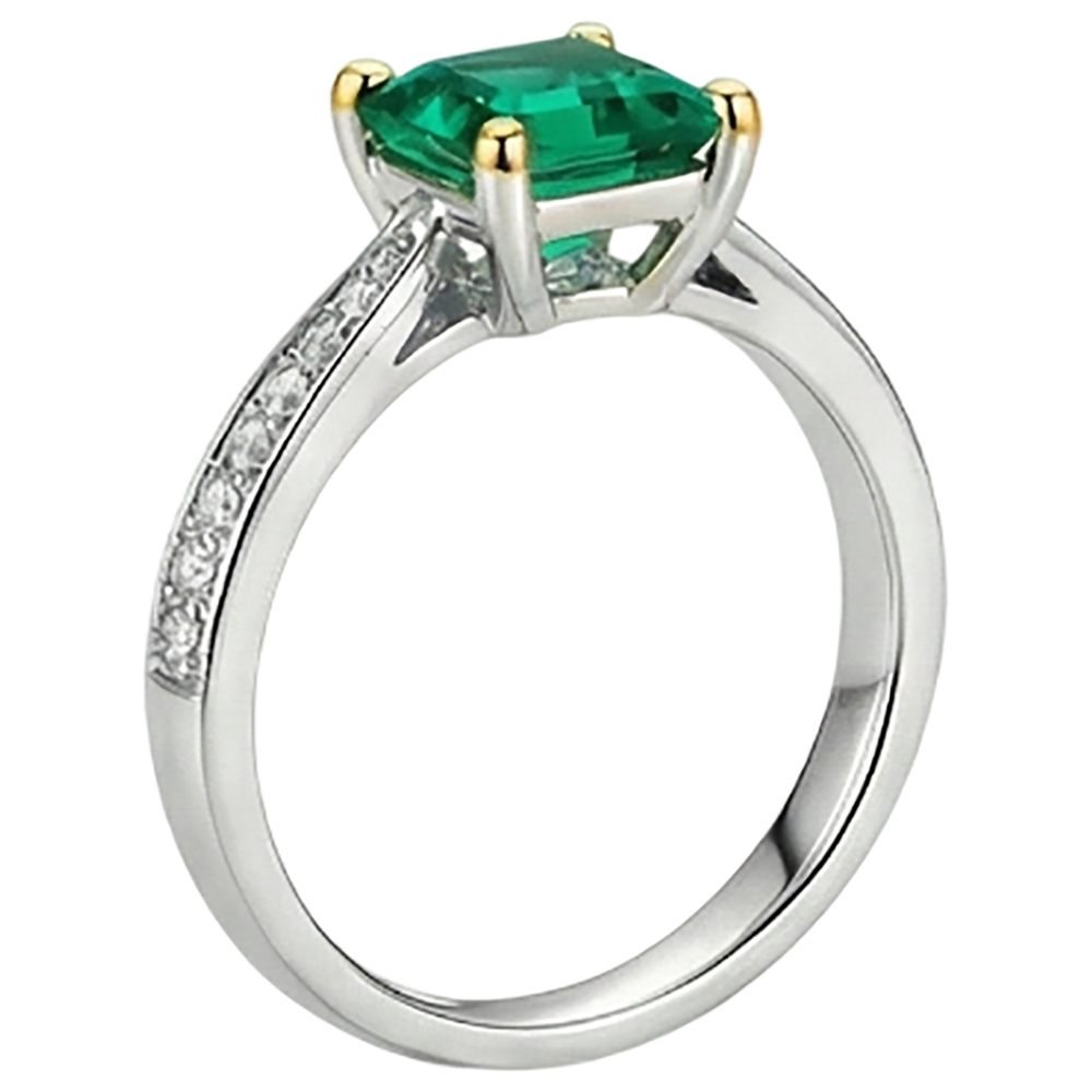 Artisan Precious Stone Ring 3 ct – profile view
