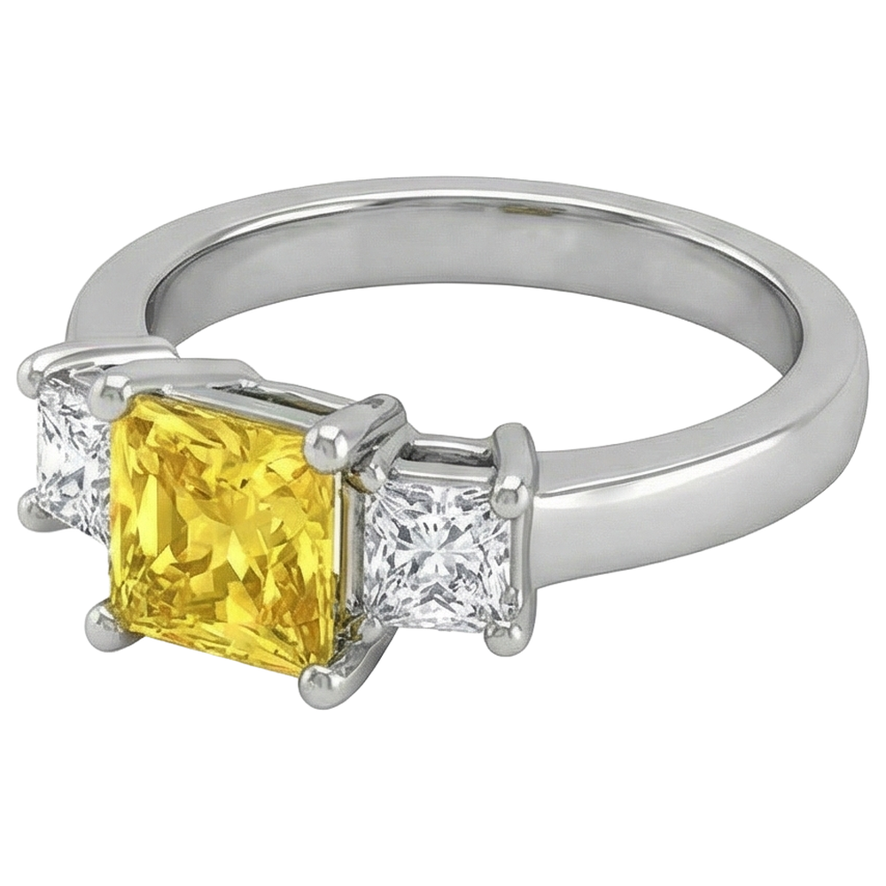 natural princess sapphire 5ct ring close up detail