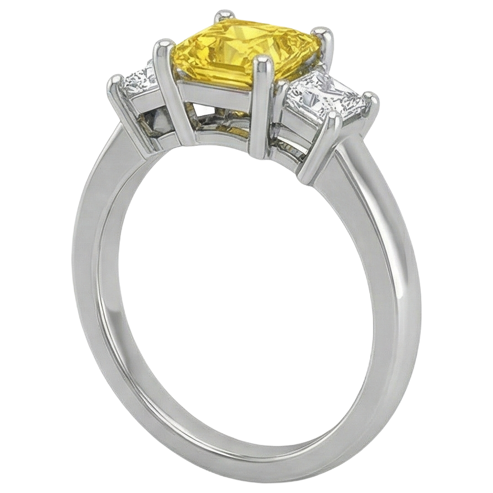 natural princess sapphire 5ct ring top view