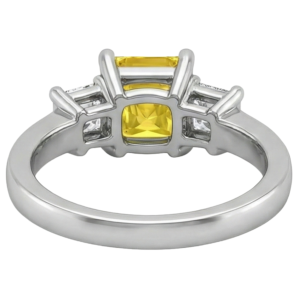 natural princess sapphire 5ct ring with diamond accents