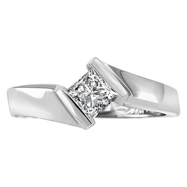 Princess Cut 1.51 Ct Real Solitaire Diamond Engagement Ring - Solitaire Ring-harrychadent.ca