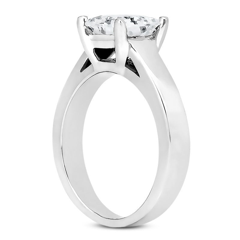 Princess Cut 1 Carat Real Diamond Engagement Ring White Gold 14K - Solitaire Ring-harrychadent.ca