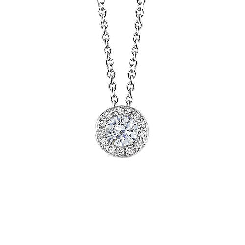 Real Women Diamond Pendant G Vs1/Vvs1 Round Cut 0.75 Carats White Gold 14K - Pendant-harrychadent.ca