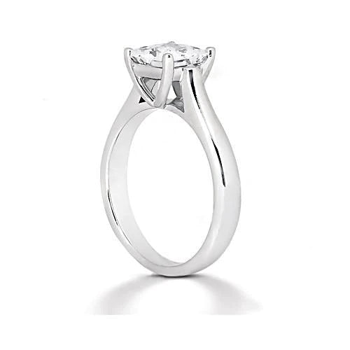 Princess Cut E Vvs1 1.51 Carats Natural Diamond Ring