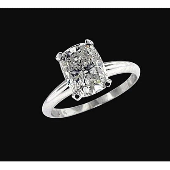 Princess Cut Solitaire Sparkling Real Diamond Ring 1.52 Ct - Solitaire Ring-harrychadent.ca