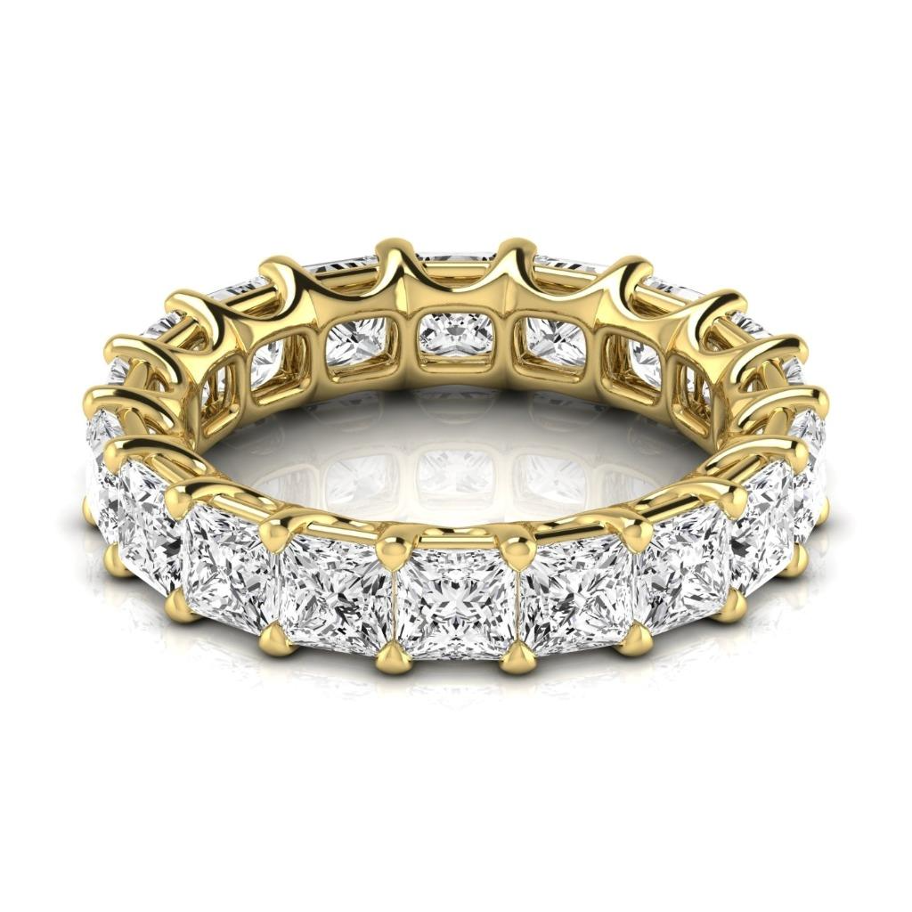 Eternity Band 14K Yellow Gold with Fine Diamond – front view