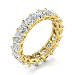 Fine Diamond Eternity Band – 14K Yellow Gold 5.95 ct