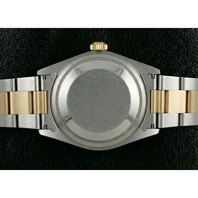 Quick Set Rolex Watch Oyster Band No Holes Datejust Rolex Two Tone QUICK SET