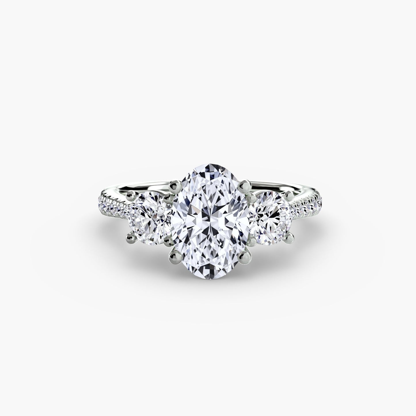 Authentic Gemstone Setting – profile view