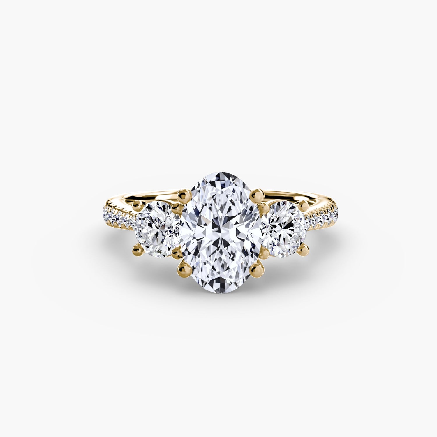 Setting Gold with Gemstone – profile view