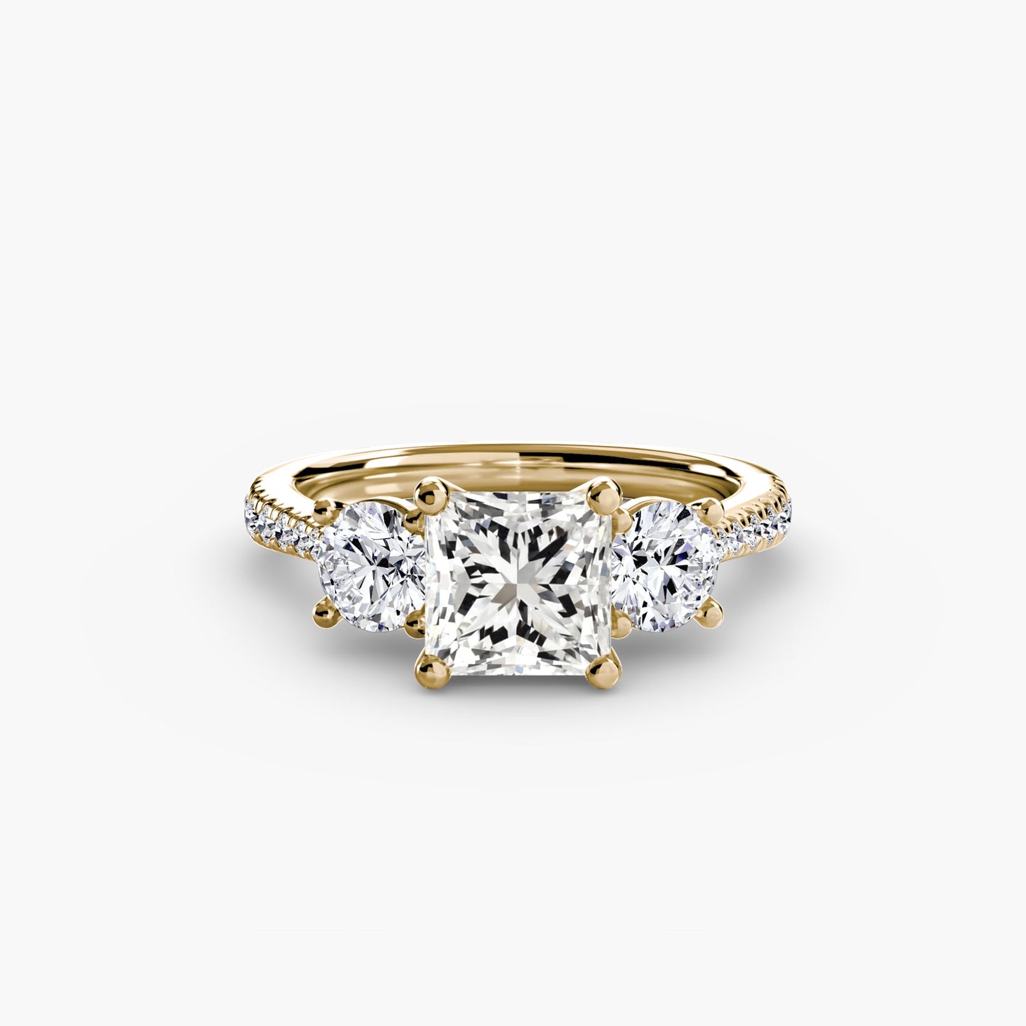 Setting Gold with Gemstone – side view