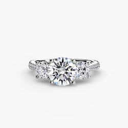 Luxury Setting with Pavé Gemstone – ct