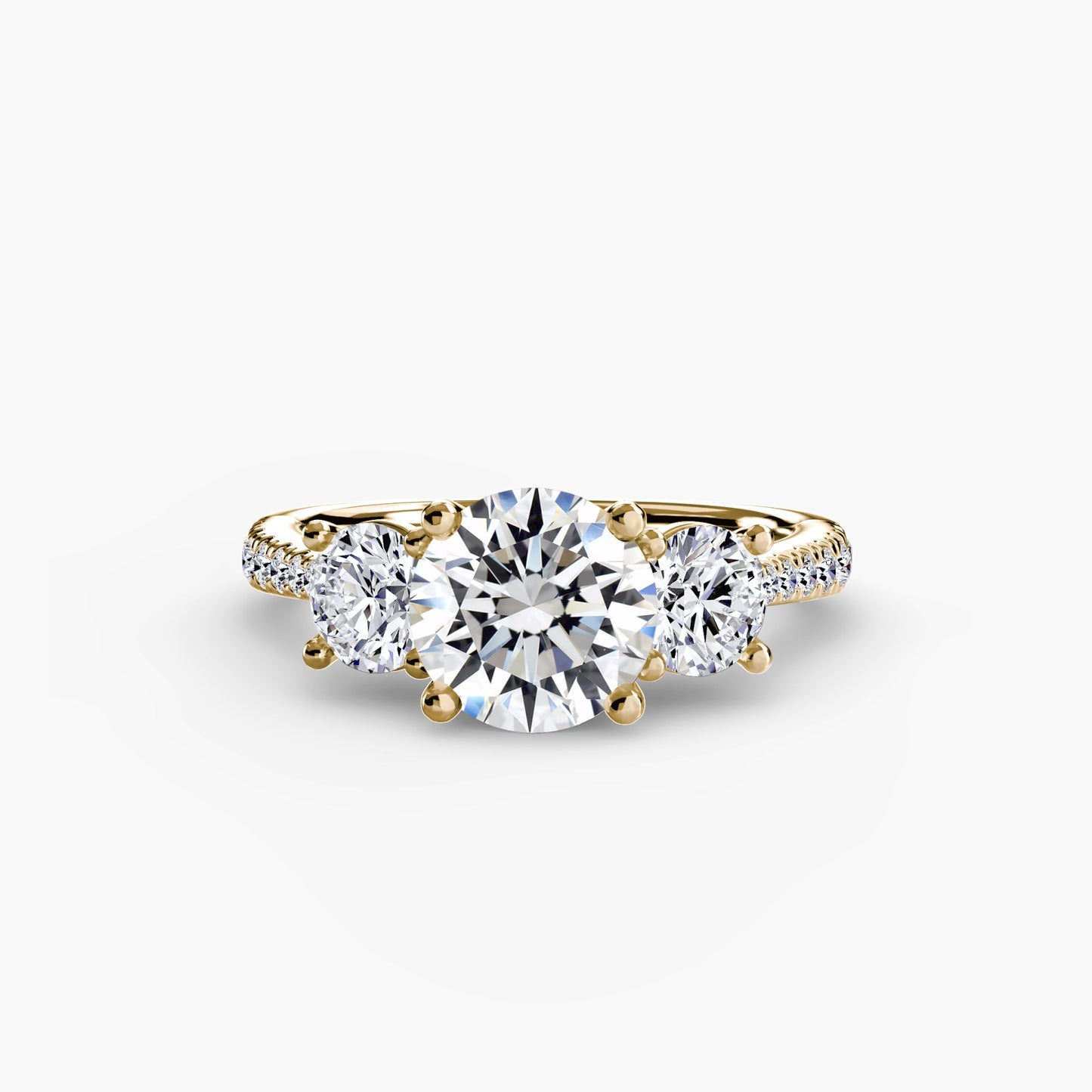 Gemstone Setting -ct Gold – front view