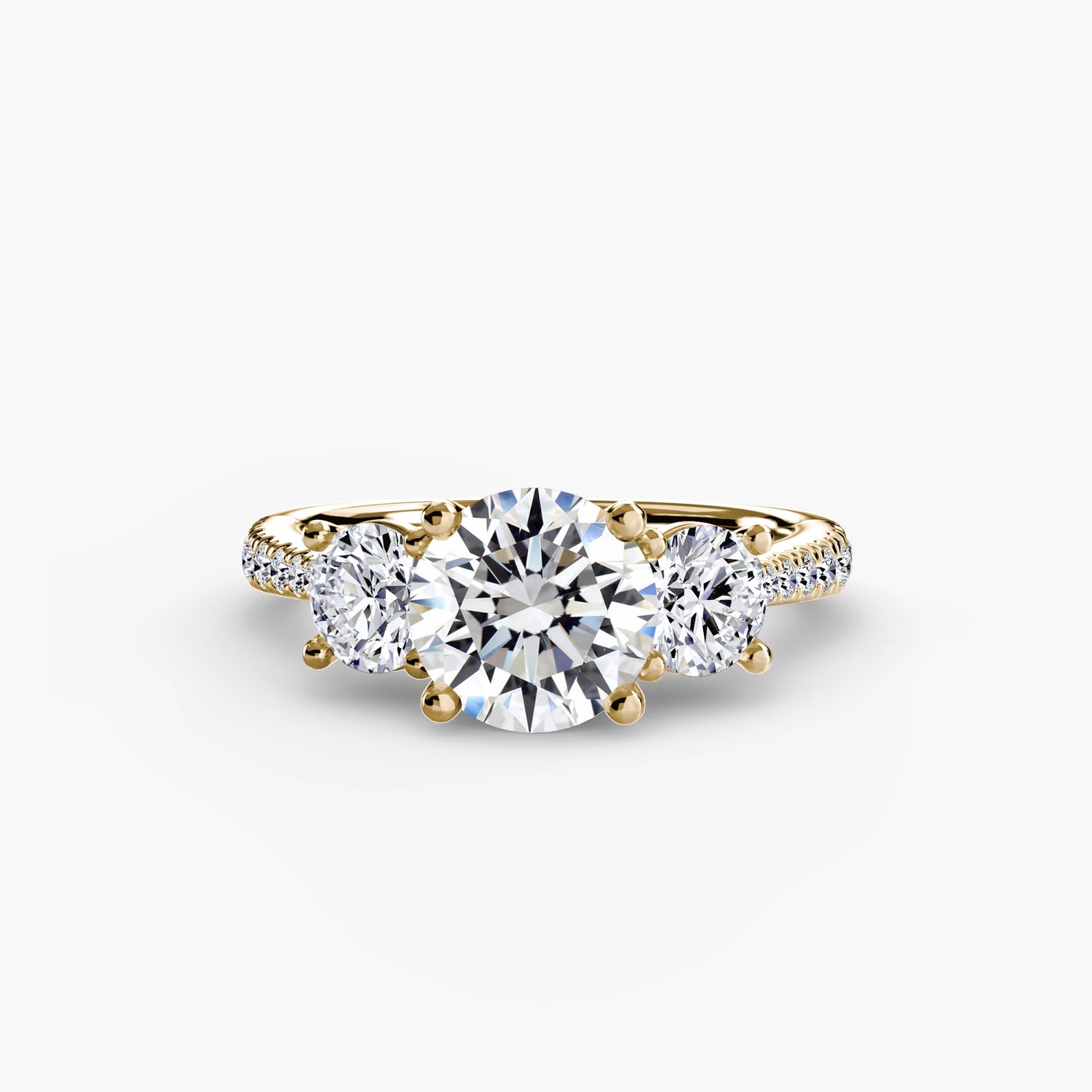 Gemstone Setting -ct Gold – front view