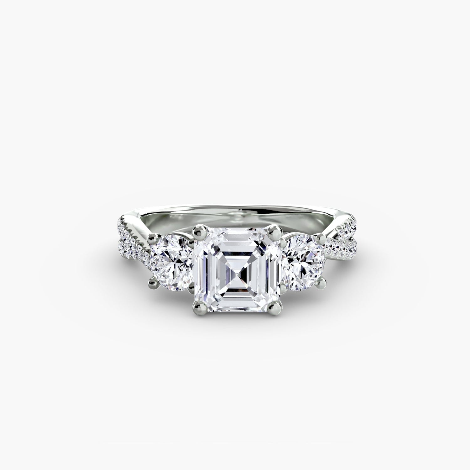 Custom Diamond Setting 0.77 ct – alternate view