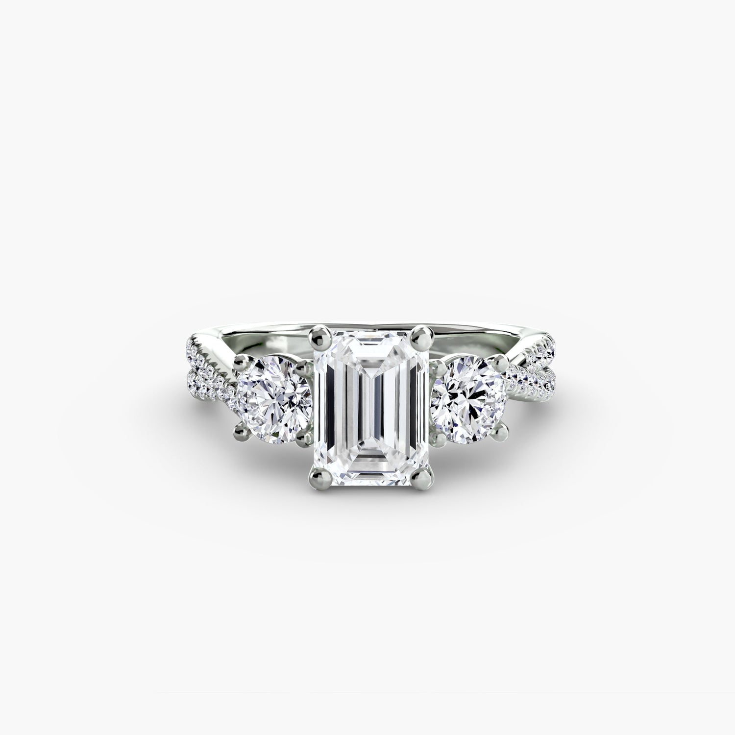 Custom Setting 0.77 ct – top view