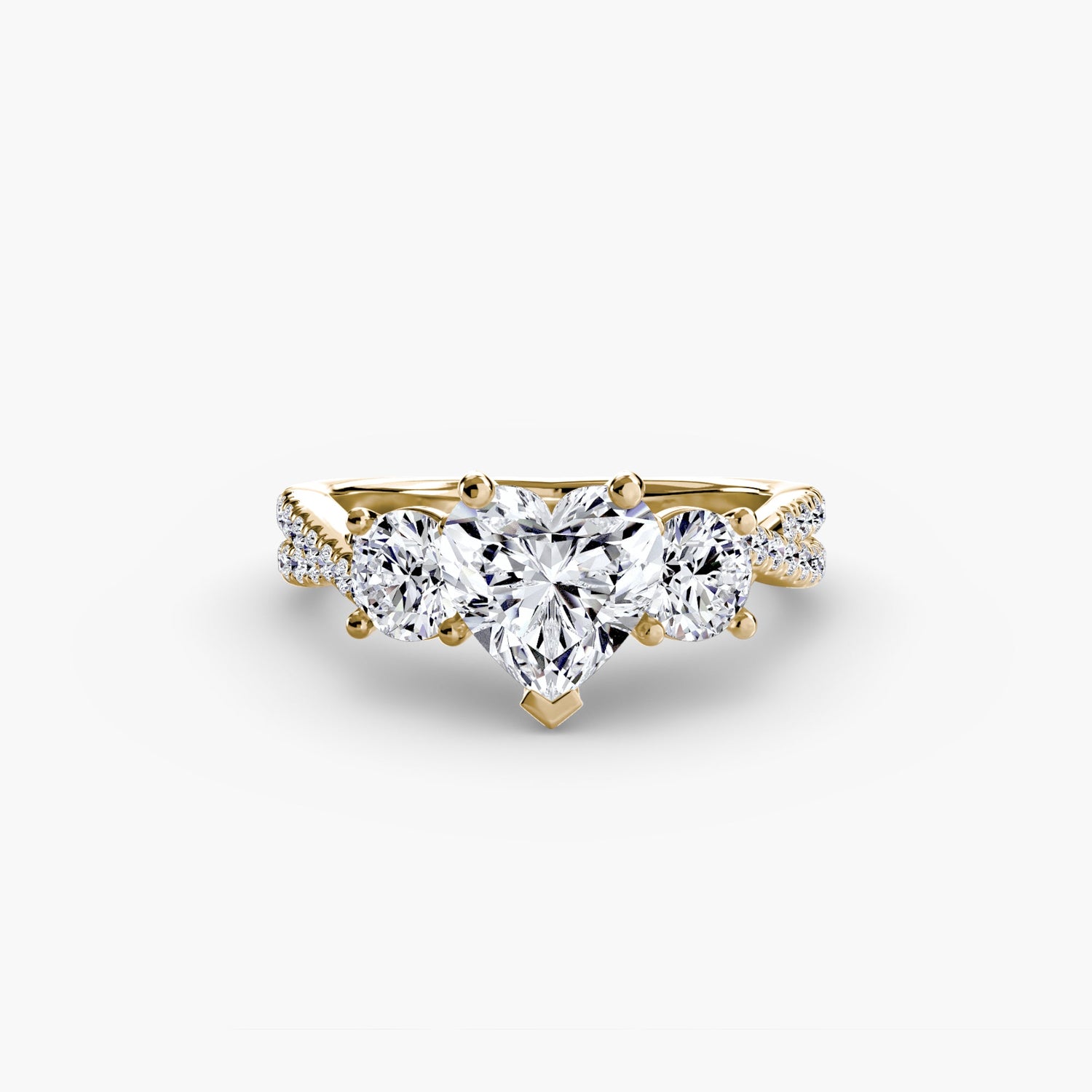 Diamond Setting 0.77-ct Gold – back view