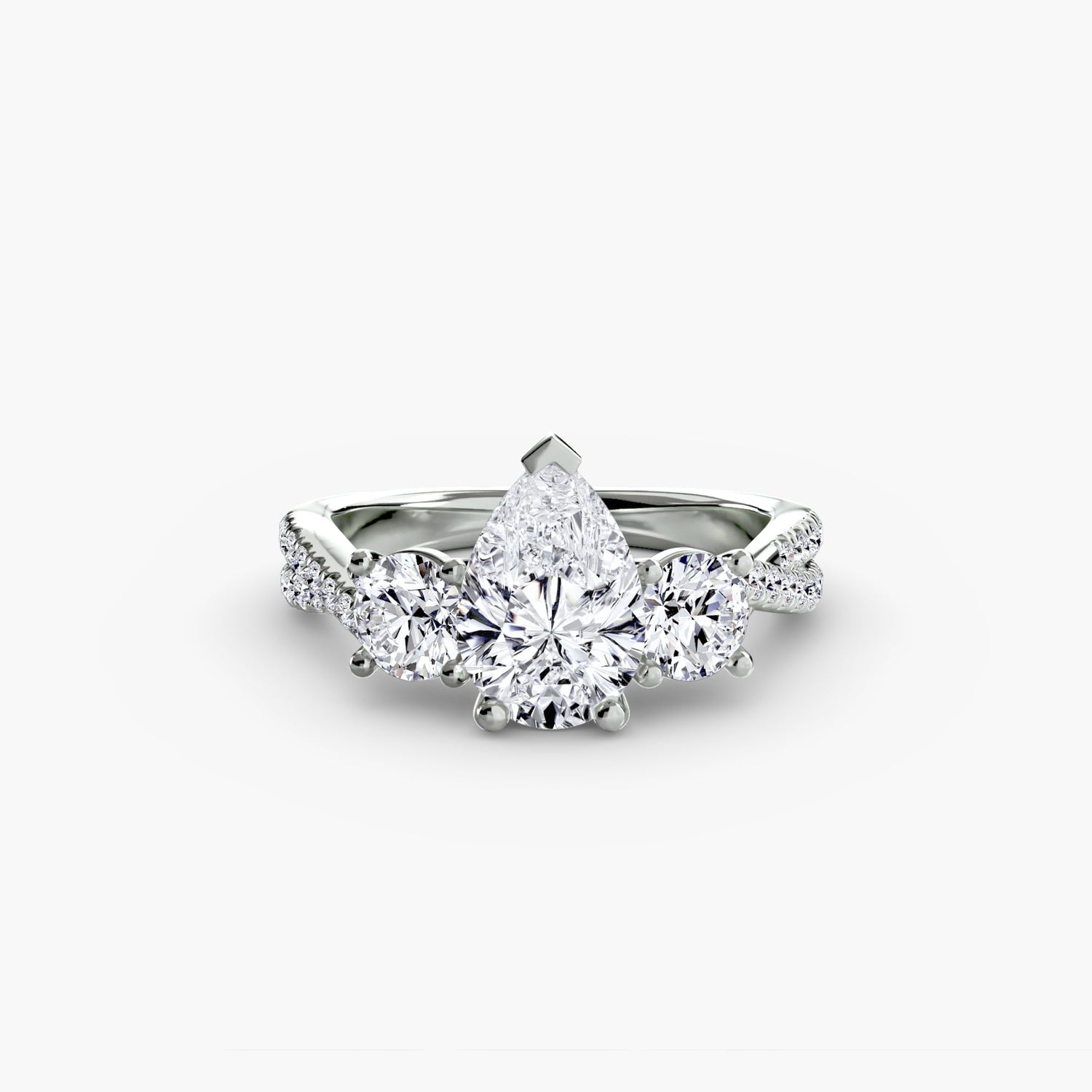 Setting Gold with Diamond – profile view