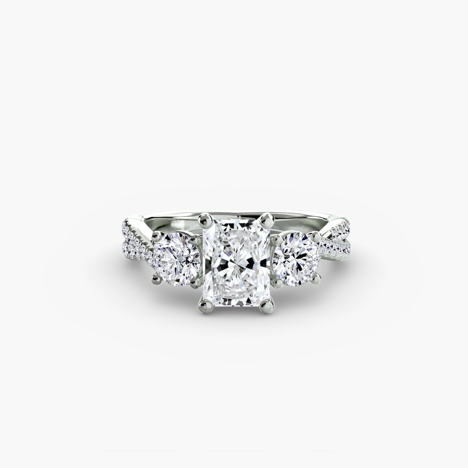 Earth-Mined Diamond Setting 0.77 ct Gold – detail view