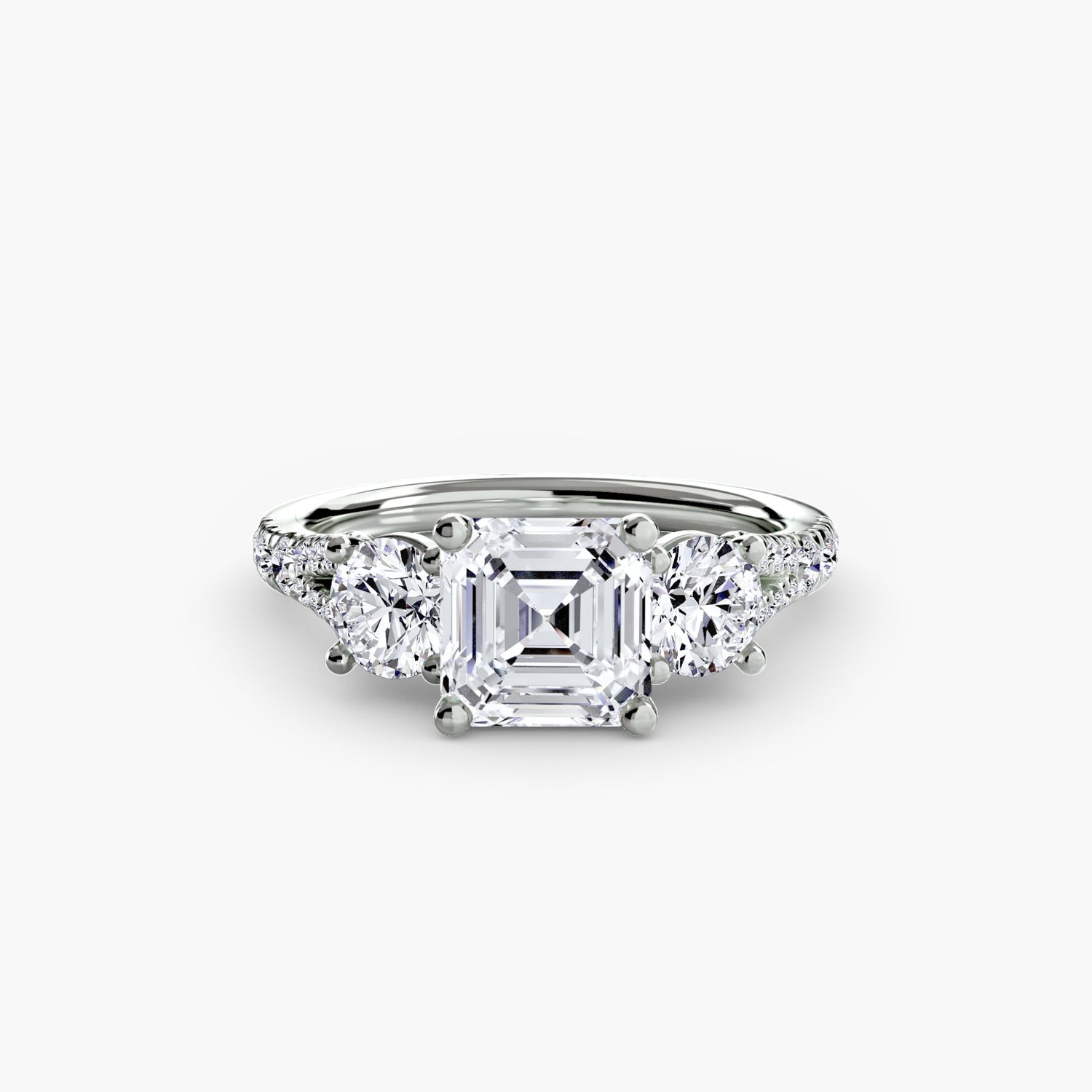 Real Fine Diamond Setting 0.77 ct Gold – close-up