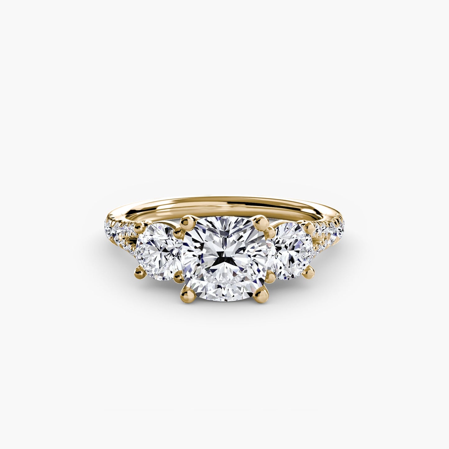 Luxury Fine Diamond Setting 0.77 ct – angle view
