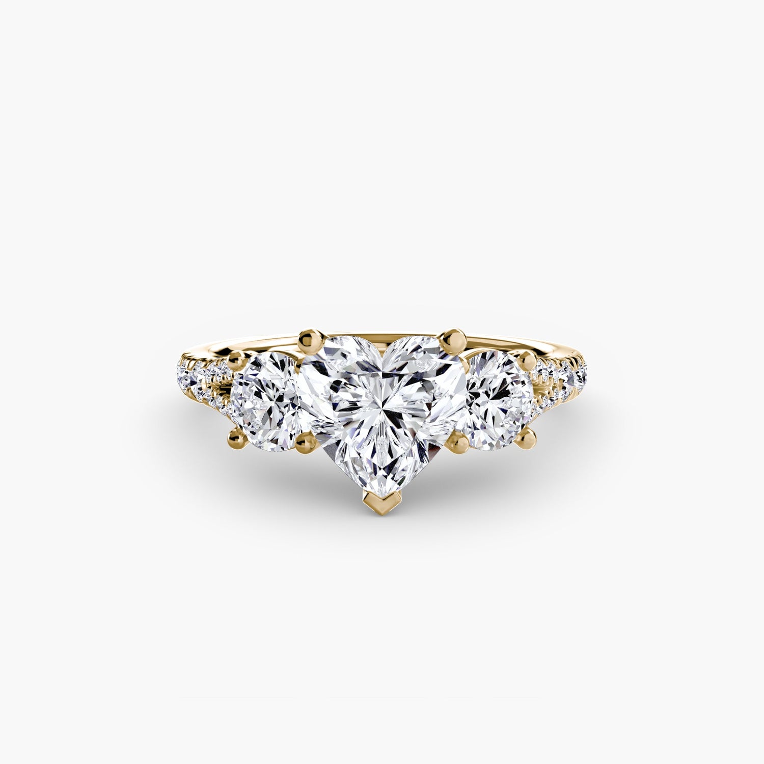 Fine Diamond Setting 0.77-ct Gold – detail view