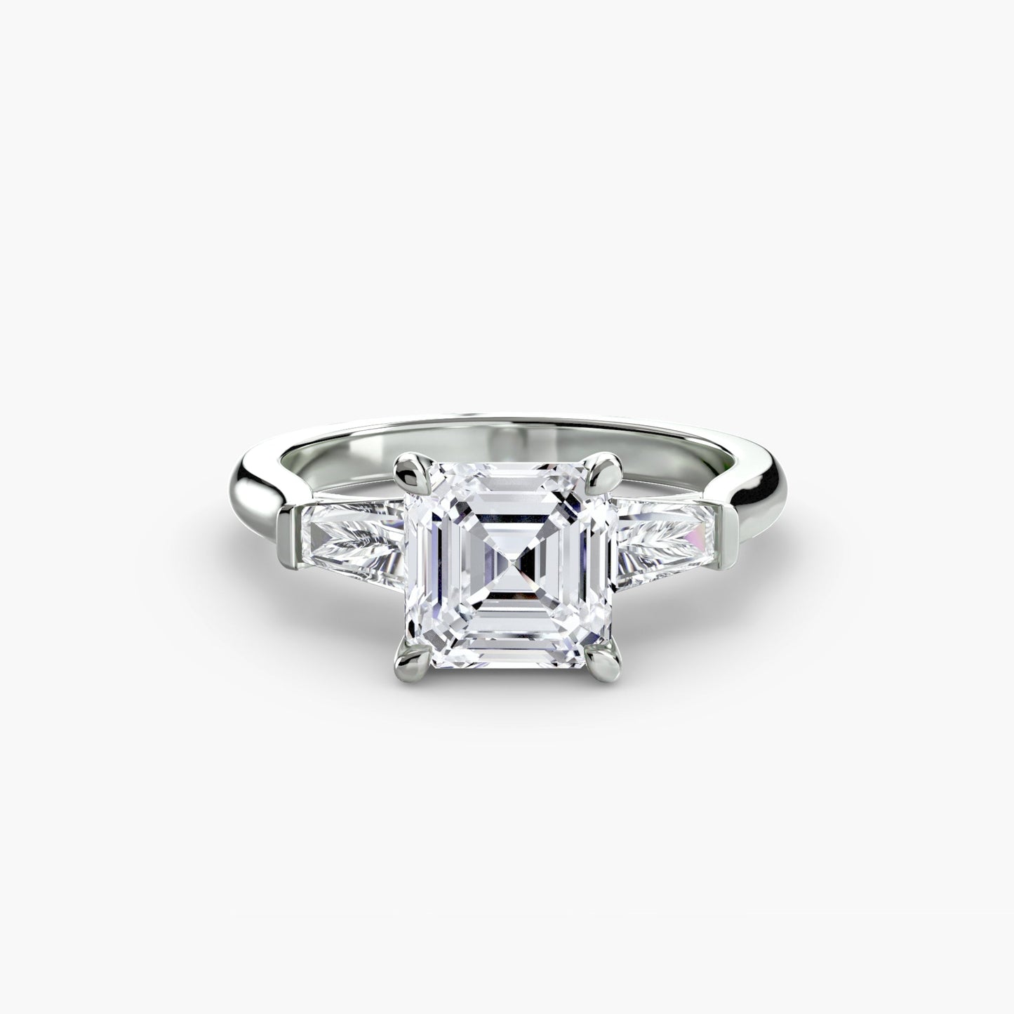 Round Brilliant Fine Diamond ring in Gold – alternate view
