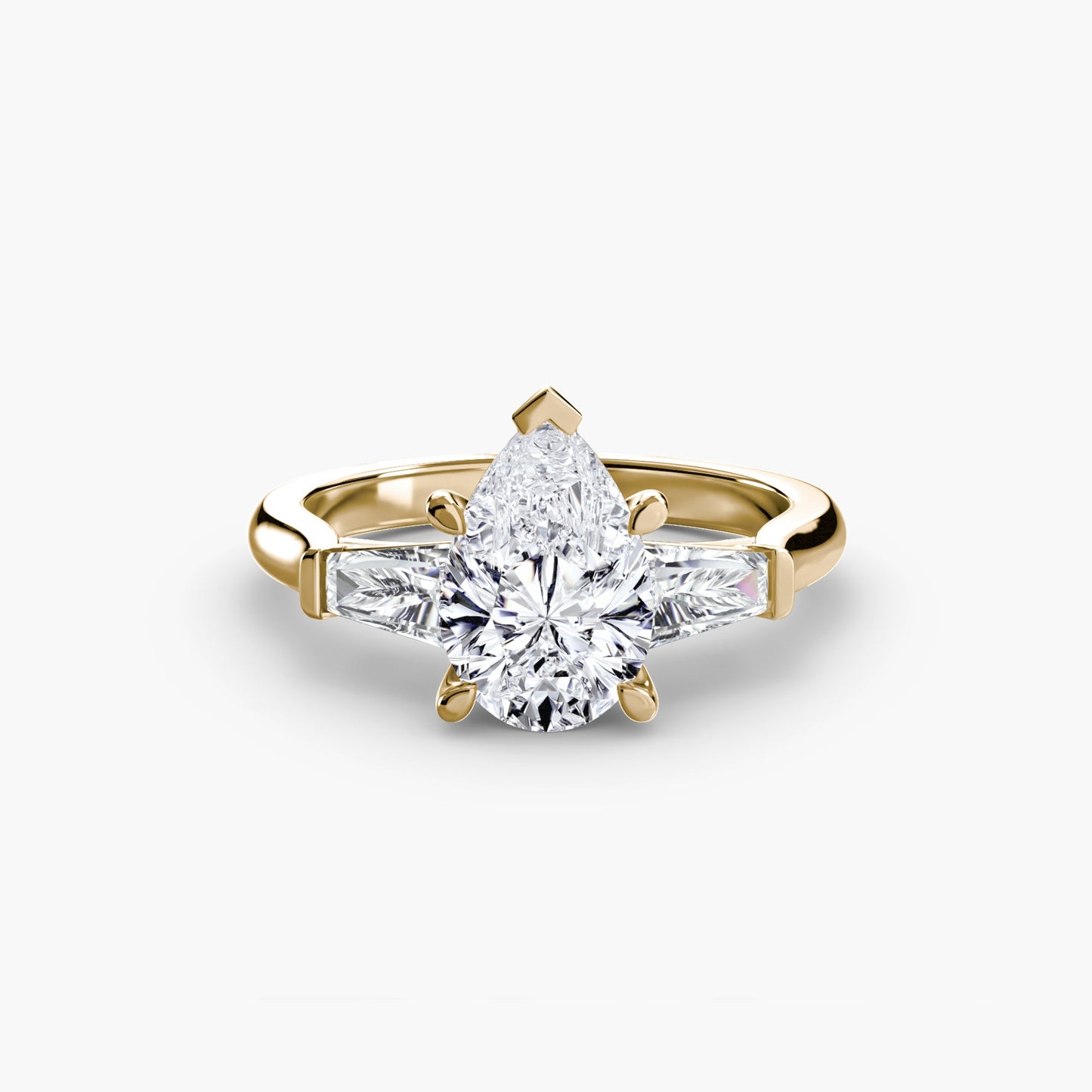Earth-Mined Fine Diamond Setting – profile view