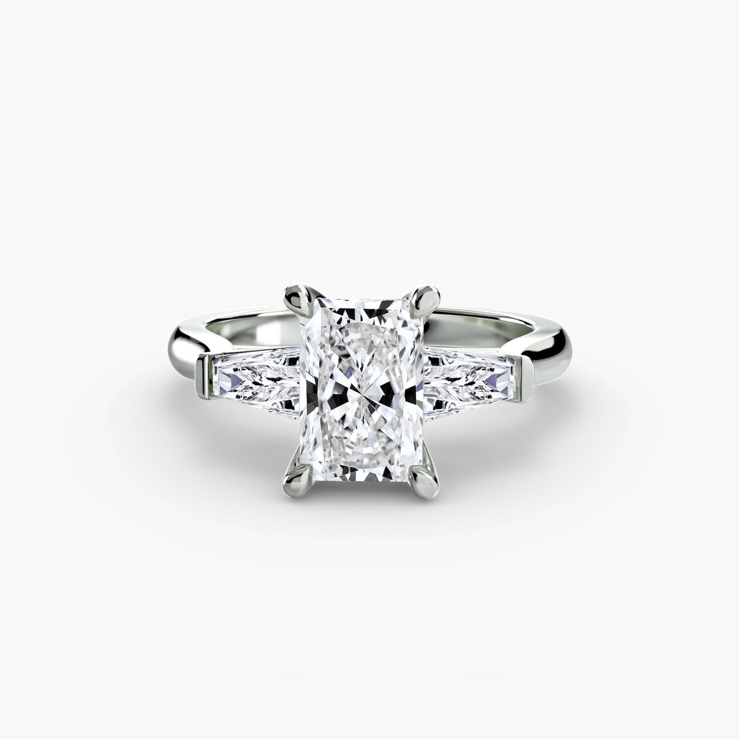 Earth-Mined Brilliant Diamond Setting 0.60 ct Gold – profile view